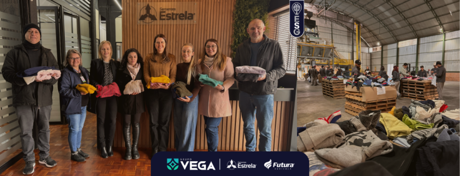 Grupo Vega: campanha do agasalho arrecada mais de 1.300 peças